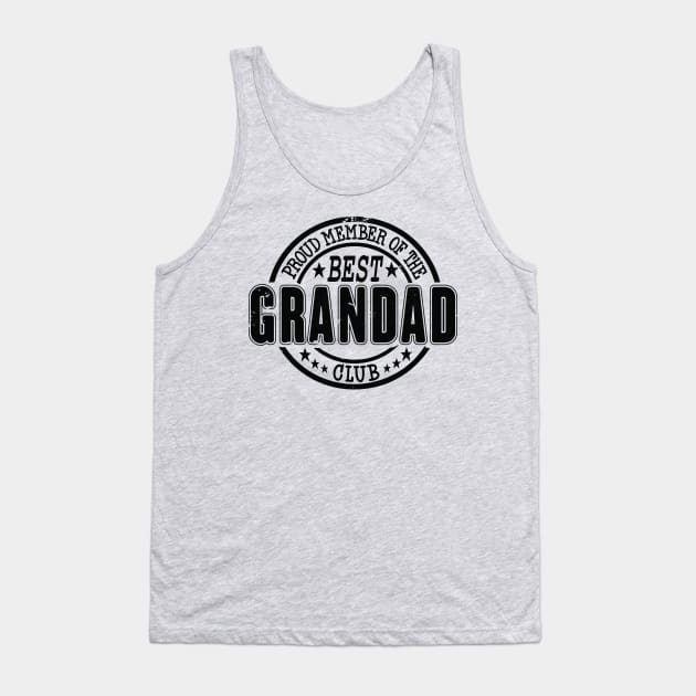 Proud Member of the Best Grandad Club Tank Top by RuftupDesigns